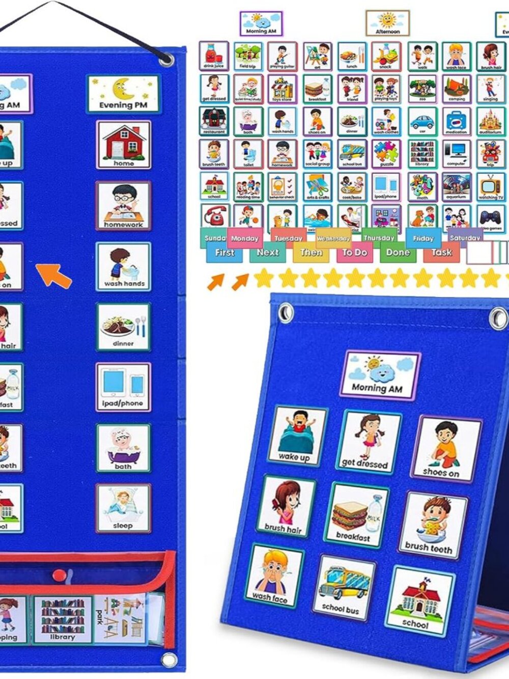 Visual Schedule for Kids with Autism Chore Chart for Toddler Planning Board Dail